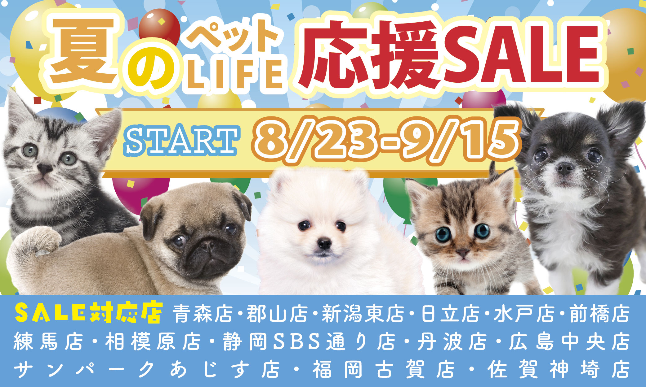 プレミアム40&夏のペットライフ応援セール